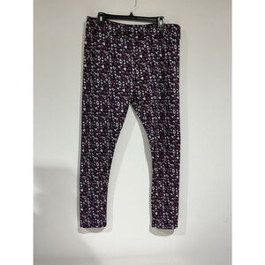 Woman’s Sierra Xl Blue With Pink Hearts Active Jogging Pants